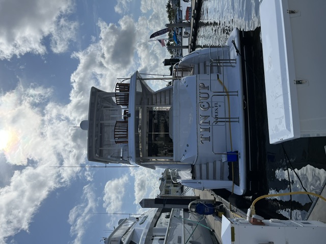 Tin Cup sportfishing yacht at the dock