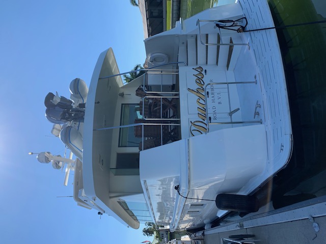 Duchess motor yacht at the dock